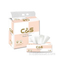Biodegradable soft pack facial tissue